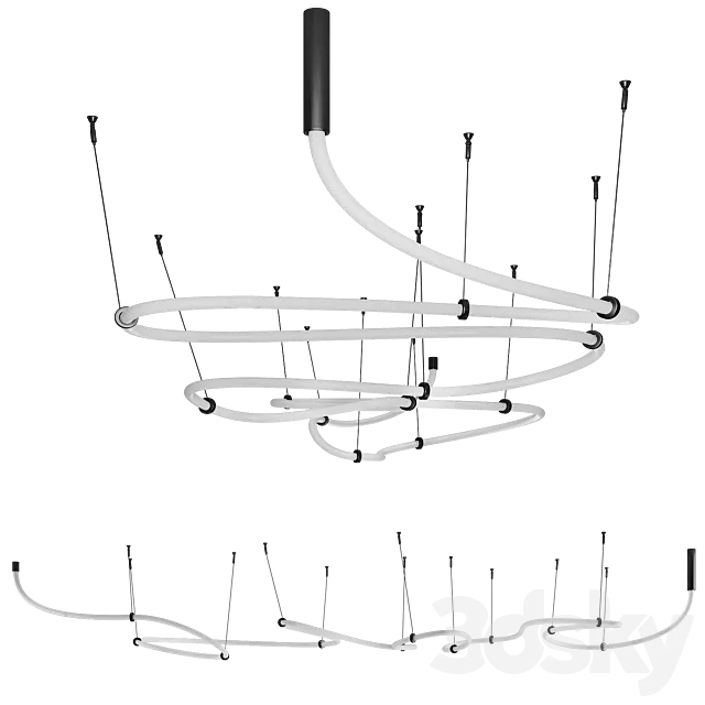 Freelight PDNT for hallway (RIGGED) 3D Model Freelight PDNT for hallway (RIGGED) 3D Model