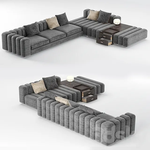 Freeman Corner Sofa System 3D Model Freeman Corner Sofa System 3D Model