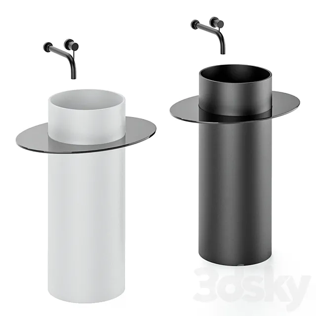 freestanding washbasin by rexa 3D Model freestanding washbasin by rexa 3D Model