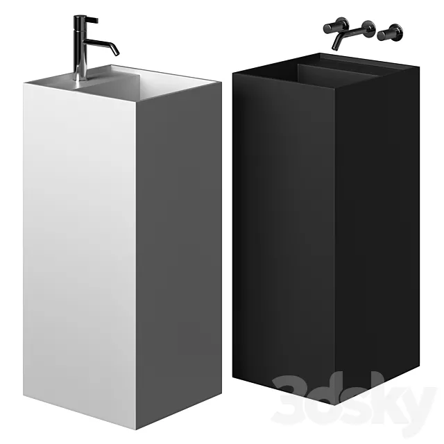 Freestanding washbasin Laufen KARTELL 3DModel
