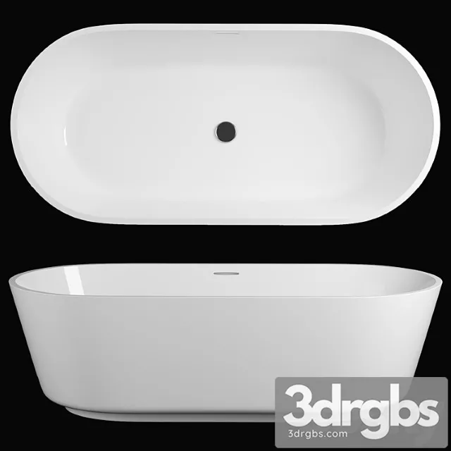 Freestyle Solid Surface Acrylic Resin Stone Freestanding Bath Tub Kkr B079 1 3D Model Download