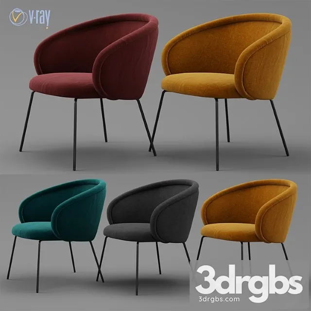 Freifrau Ona Cocktail Chair 3D Model Download Freifrau Ona Cocktail Chair 3D Model Download