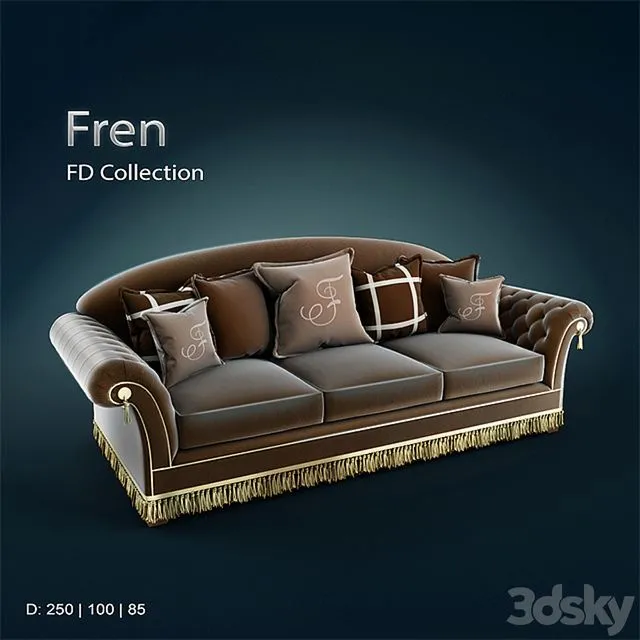 Fren sofa 3D Model