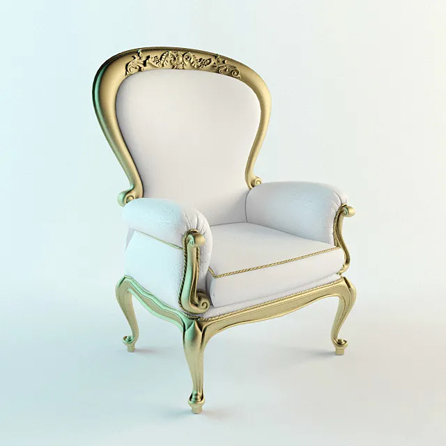 French armchair 3D Model