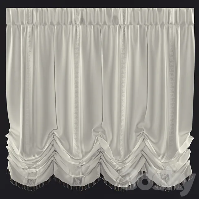 French curtains 3DModel