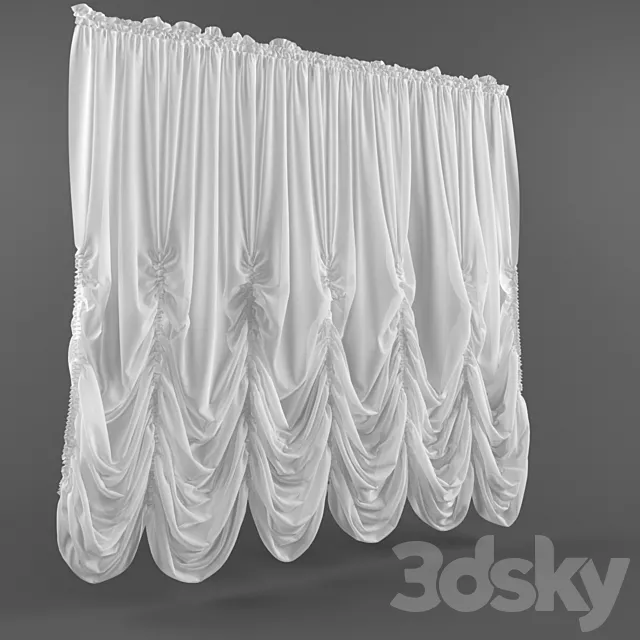 French curtains 3DModel