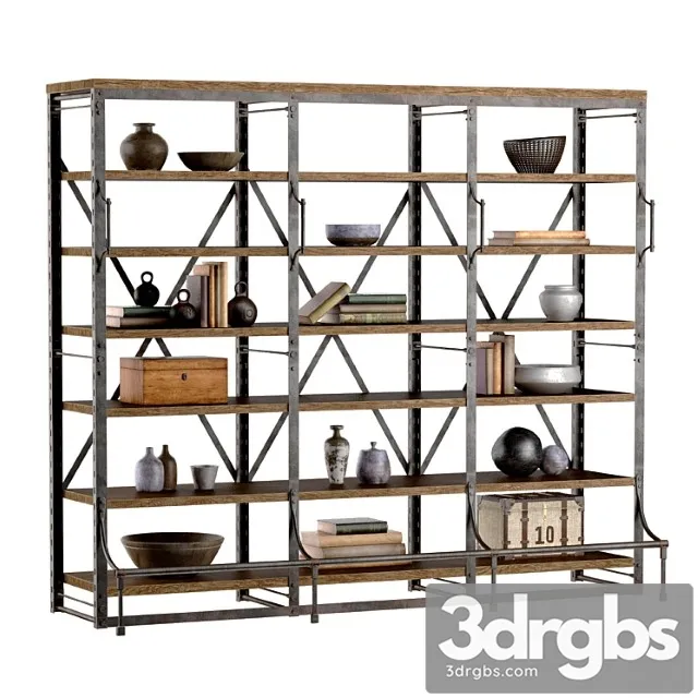 French library wide rack ii 2 3D Model Download French library wide rack ii 2 3D Model Download