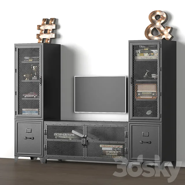 FRENCH RAILROAD LEFT CABINET TOP 3DModel FRENCH RAILROAD LEFT CABINET TOP 3DModel