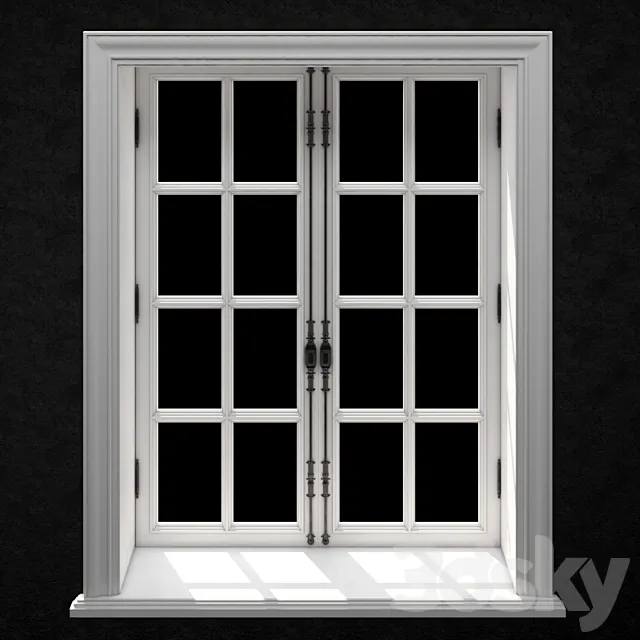 FRENCH WINDOW ?1 1500×2000 (CORONA_VRAY) 3DModel