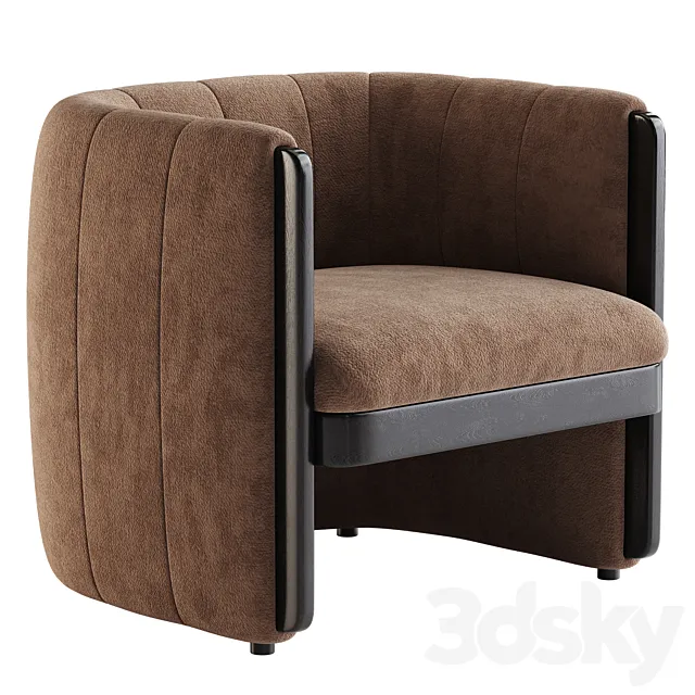Fresno Accent Chair 3D Model