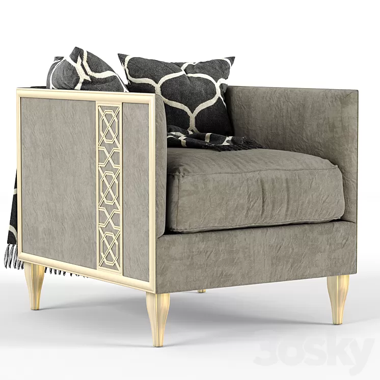 Fret knot caracole chair 3D Model Fret knot caracole chair 3D Model