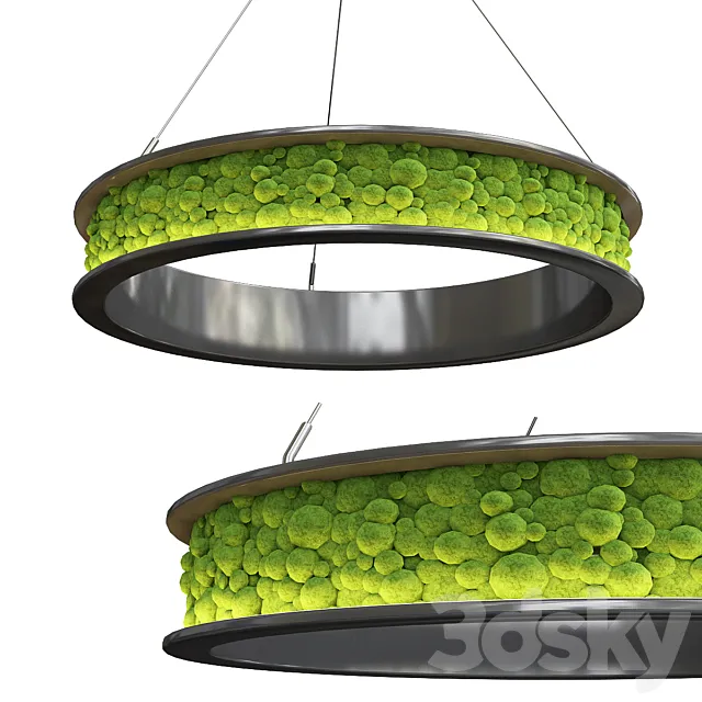 Freund Nova Ring Moss Pendant Light 3DModel