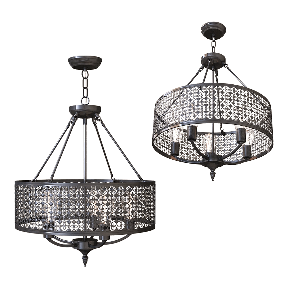 Freya Light – Chandelier Conte FR4166-PL-05C-BL 3D Model