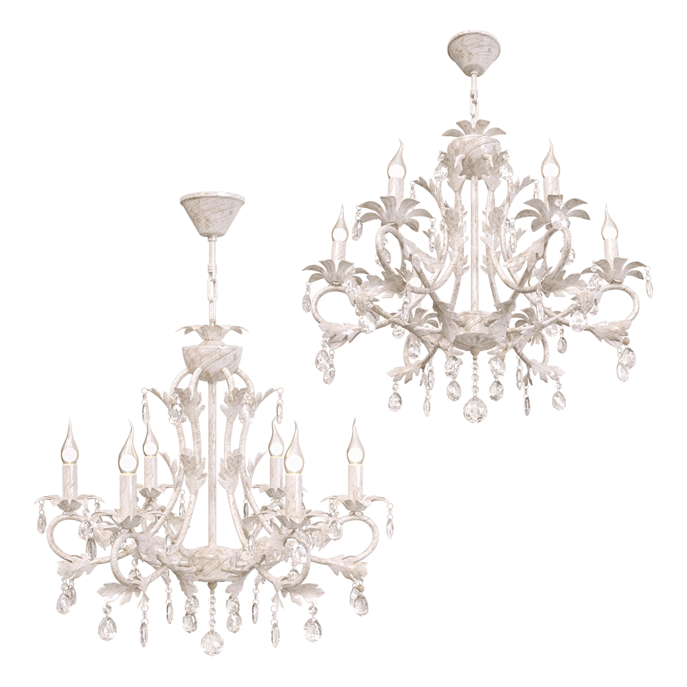 Freya Light – Chandelier Dezi FR3040-PL-06-WG 3D Model