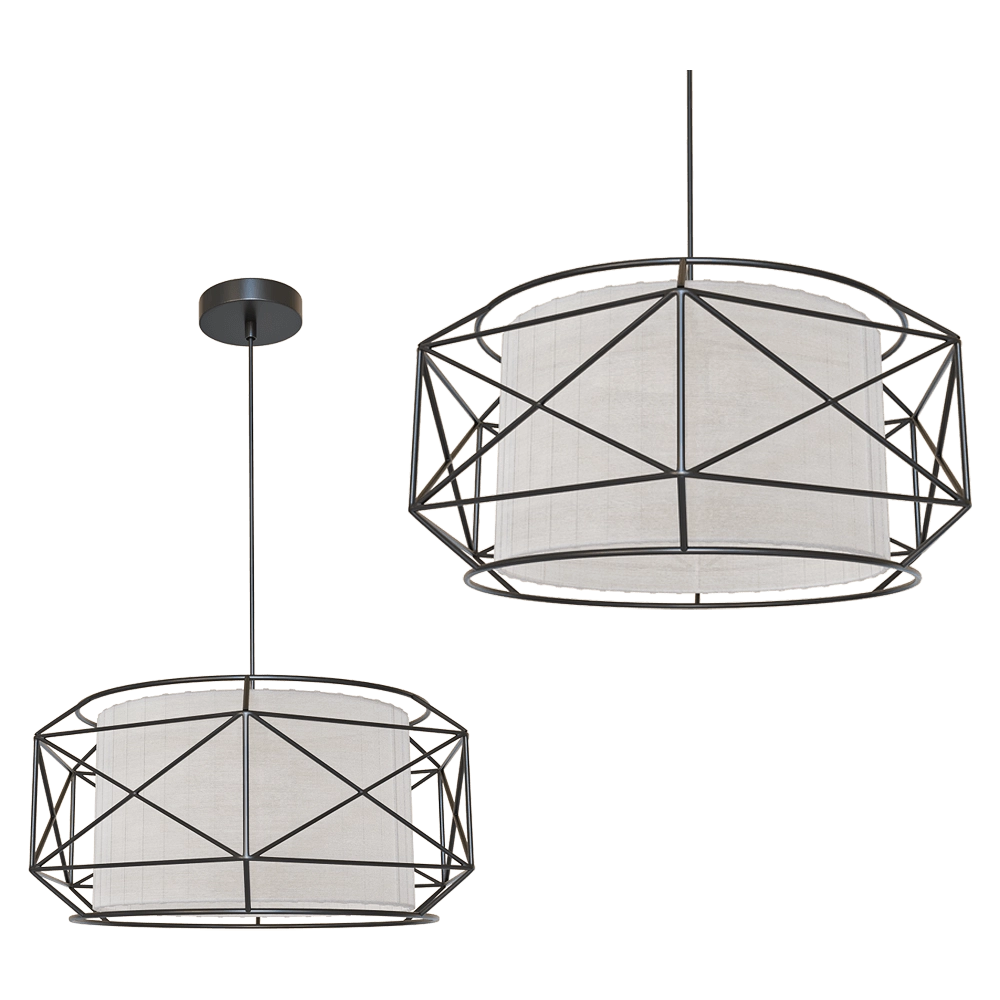 Freya Light – Pendant lamp Mizar FR4313-PL-00-BL 3D Model