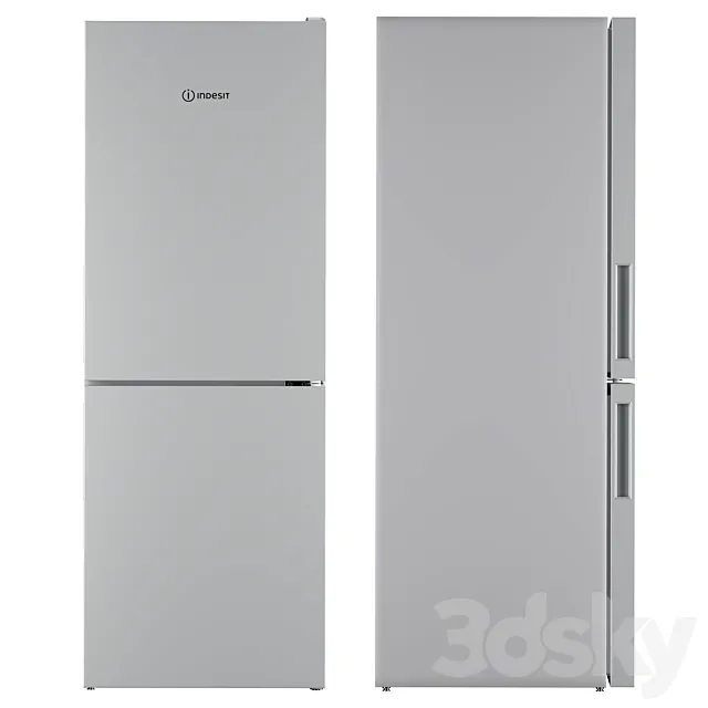 Fridge Indesit ITR 4160 W 3D Model Fridge Indesit ITR 4160 W 3D Model