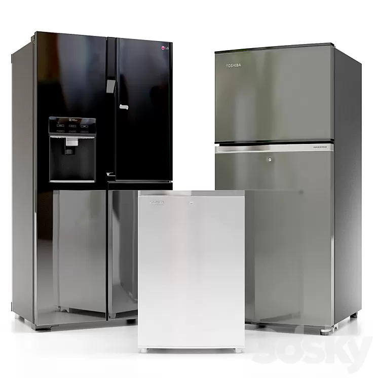 FRIDGE \/ REFRIGERATOR 3D Model FRIDGE \/ REFRIGERATOR 3D Model