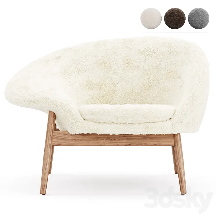 Fried Egg Armchair by Warm Nordic 3D Model Free Download