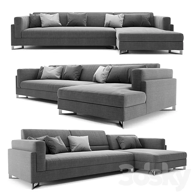 Frigerio Davis In Sofa 3D Model