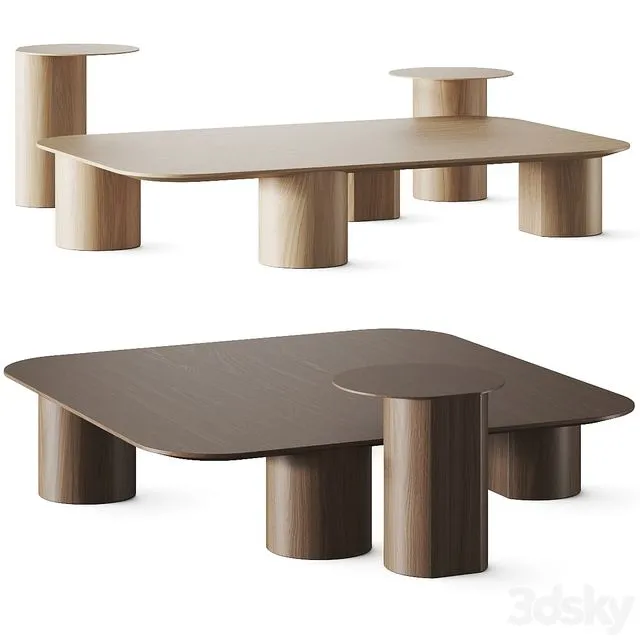 Frigerio Elly Coffee Tables 3D Model Frigerio Elly Coffee Tables 3D Model