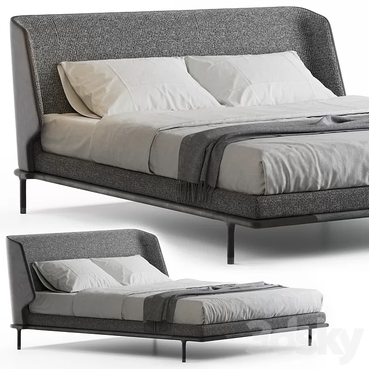 Frigerio Salotti Alfred Bed 3D Model Free Download