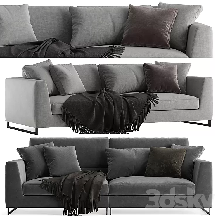 Frigerio Salotti Davis Free sofa 3D Model Frigerio Salotti Davis Free sofa 3D Model