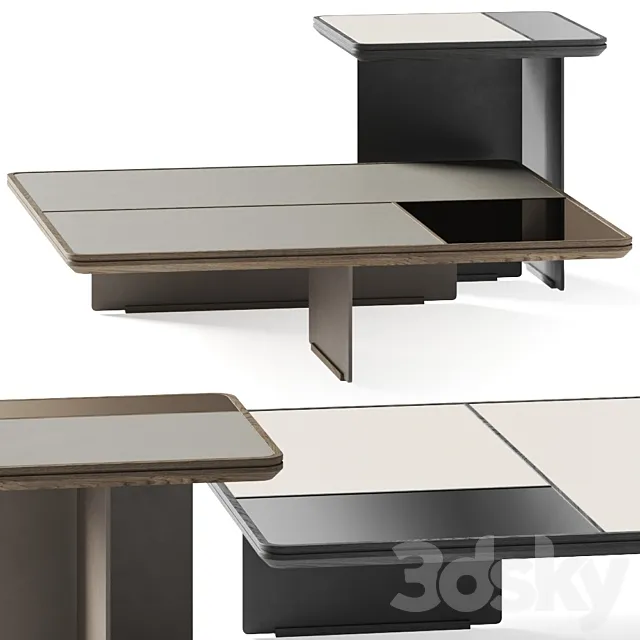 Frigerio Salotti Mies Coffee Tables 3DModel