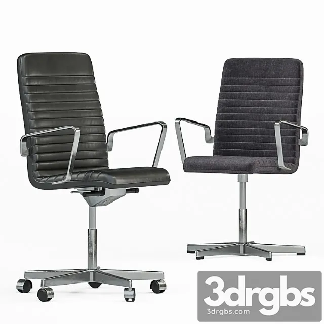 Fritz hansen oxford premium armchair 2 3D Model Download