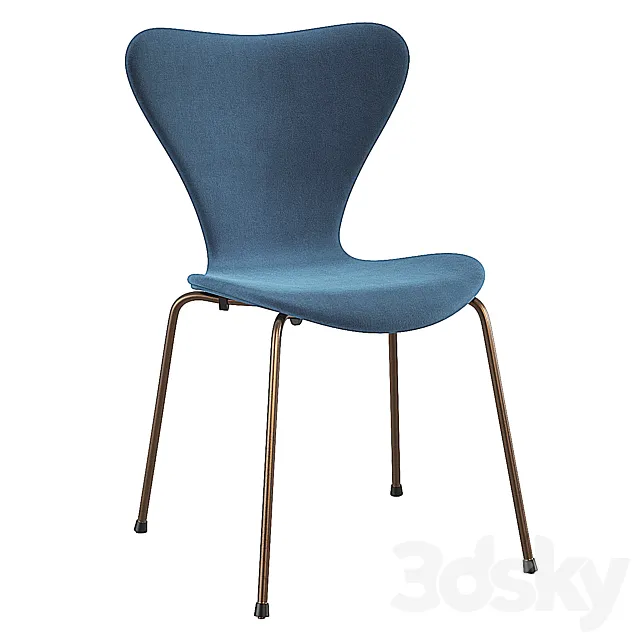 Fritz Hansen Series 7 Chair Arne Jacobsen 3D Model Fritz Hansen Series 7 Chair Arne Jacobsen 3D Model