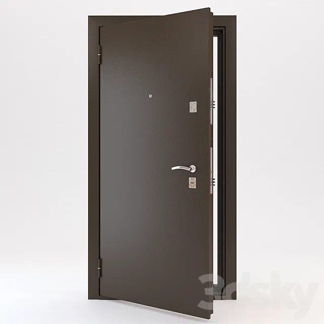 Front door metal wood 3DModel