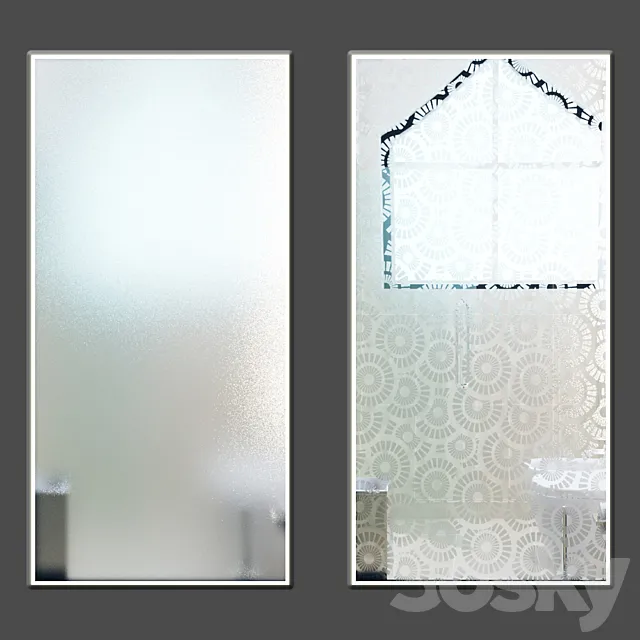 FROSTED GLASS 1-2 3D Model FROSTED GLASS 1-2 3D Model