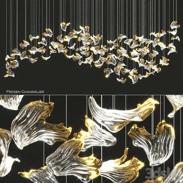 Frozen sans souci chandelier by barbora 3D Model