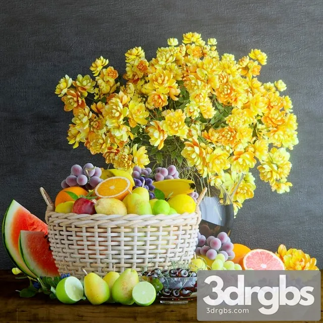 Fruit Basket 3D Model Download