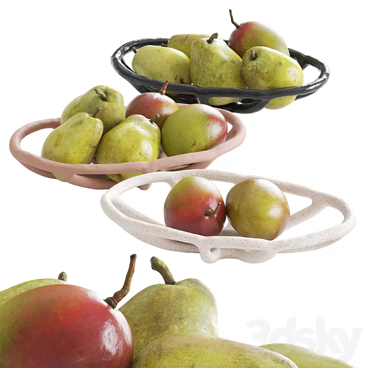 Fruit bowls 3D Model Free Download