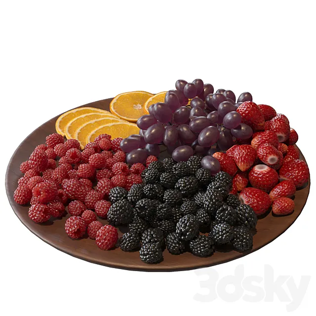 fruit plate 3D Model