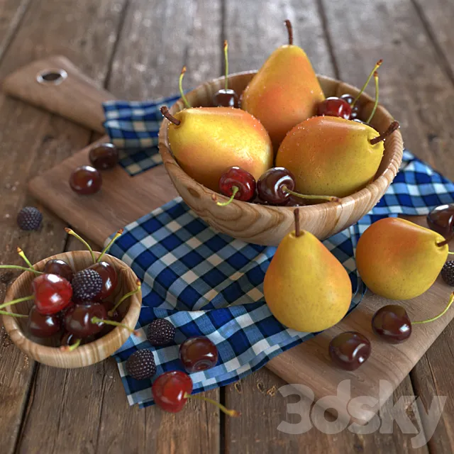 Fruit still life 3D Model
