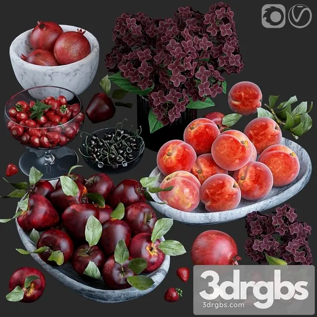 Fruits Red 3D Model Download