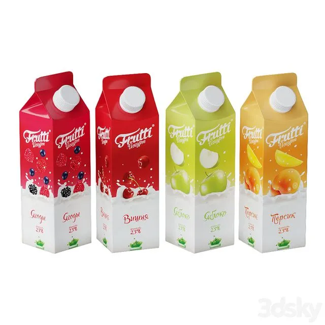 frutti_yogurts 3D Model