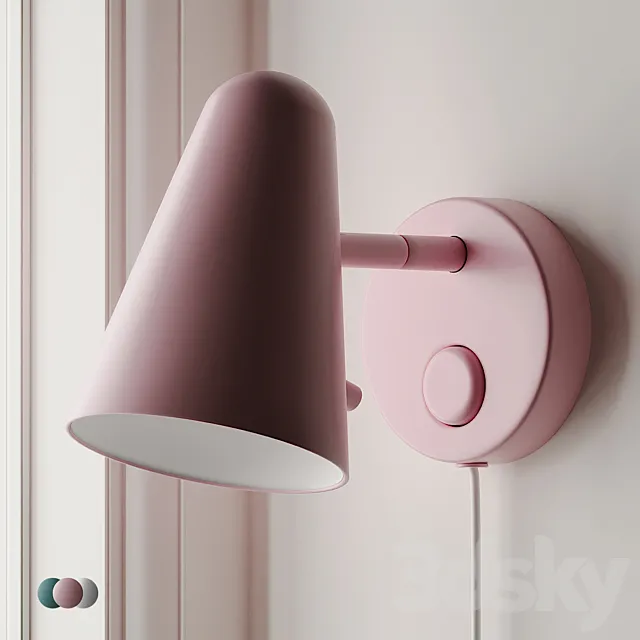 FUBBLA LED Wall Lamp Ikea 3 Colors 3D Model