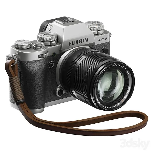 fuji x-t3 digital photo camera 3D Model fuji x-t3 digital photo camera 3D Model