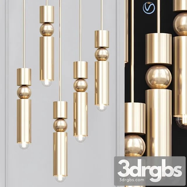 Fulcrum by lee broom brass 3D Model Download