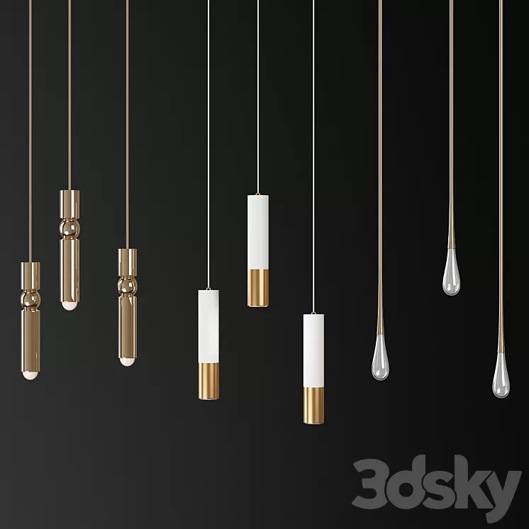 Fulcrum Light Gold – Lee Broom 3D Model Fulcrum Light Gold – Lee Broom 3D Model