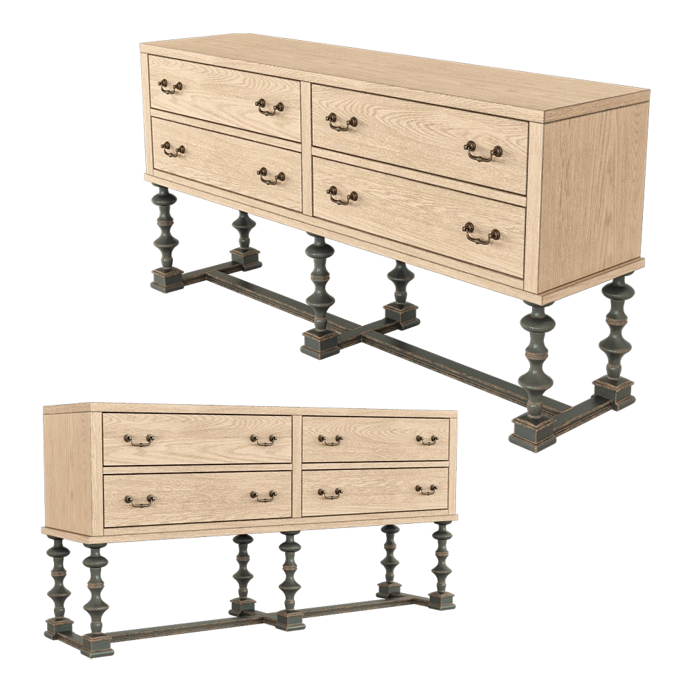 Full House – Chest of drawers 1DRLH096 3D Model