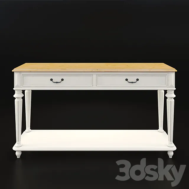 FULL HOUSE. Console 1CNBG019_White 3D Model FULL HOUSE. Console 1CNBG019_White 3D Model