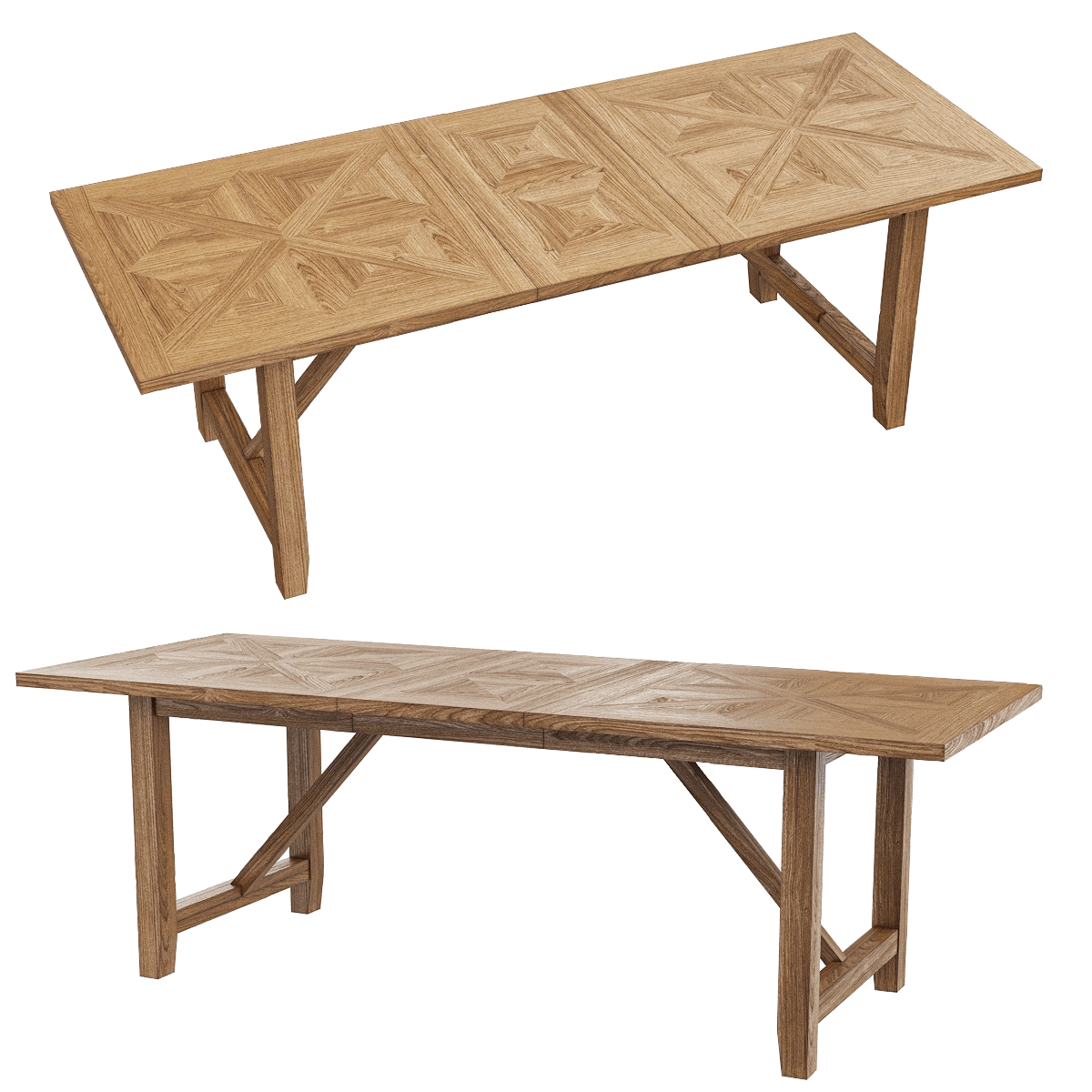 Full House – Extendable dining table 3D Model
