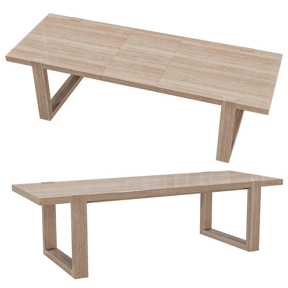 Full House – Extendable table 3D Model Full House – Extendable table 3D Model