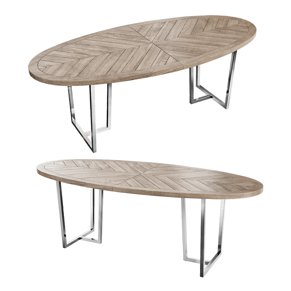 Full House – Oval table 3D Model Full House – Oval table 3D Model