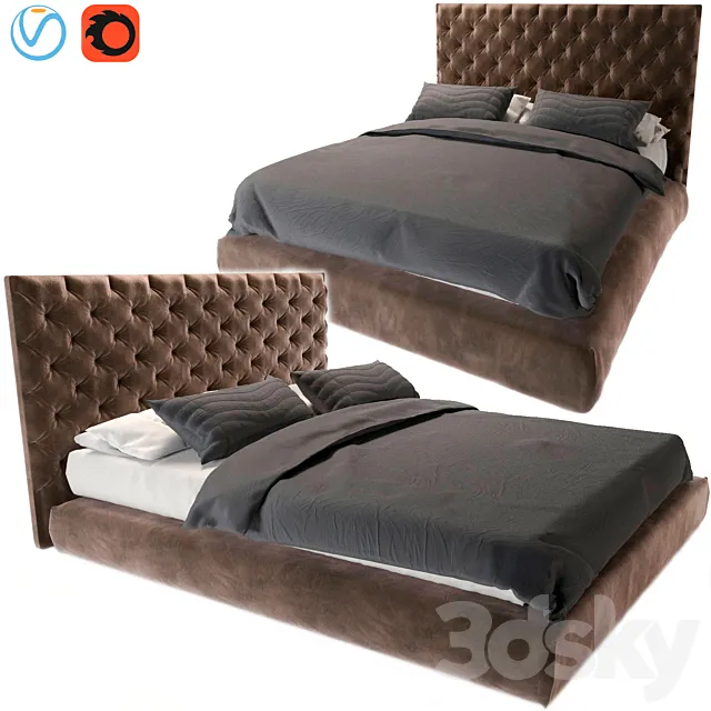 Full moon bed 3DModel Full moon bed 3DModel