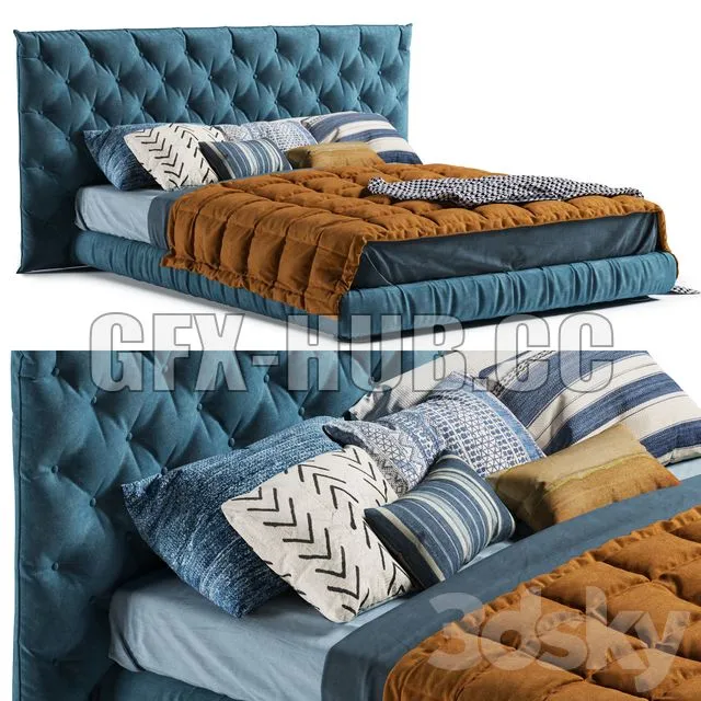 Full Moon Bed by Bonaldo Giuseppe Vigano 2019 3D Model Full Moon Bed by Bonaldo Giuseppe Vigano 2019 3D Model