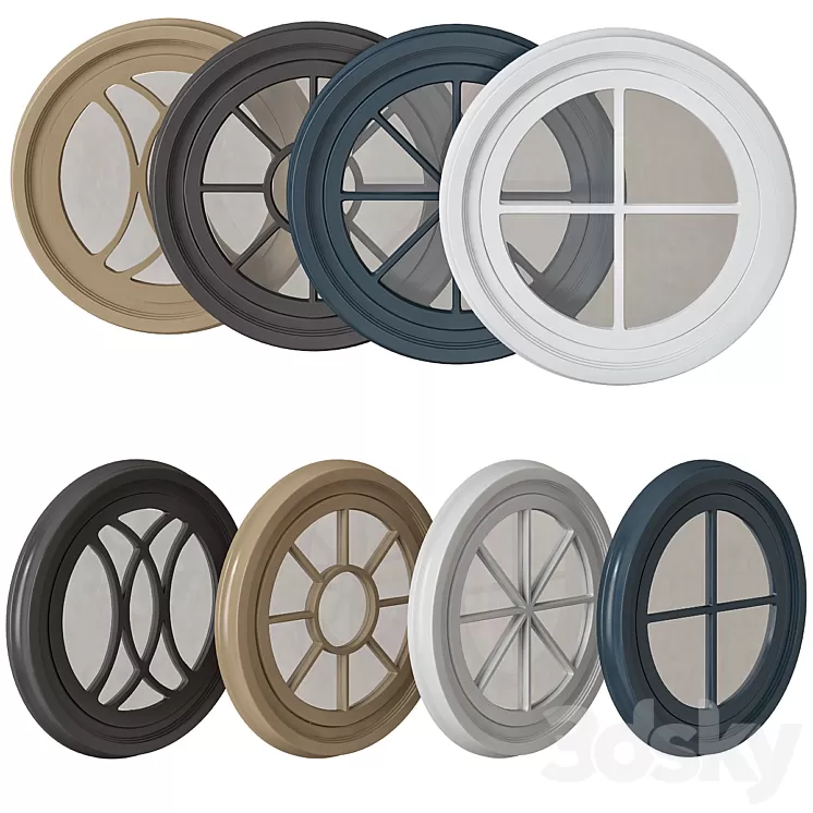 Full-Round Accent Window 3D Model